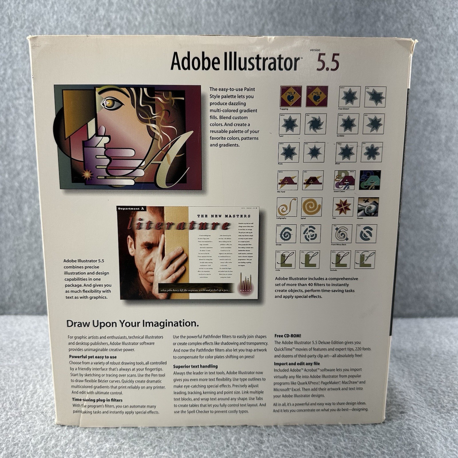 Adobe Illustrator 5.5 for Macintosh and Power Mac (CD ROM + Floppy Disc) 1994