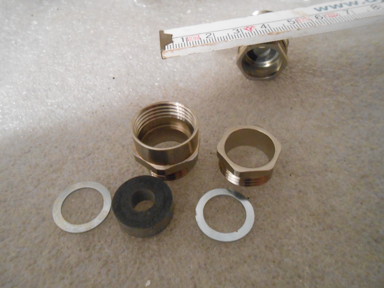 10pcs mint condition PG11 cable gland brass nickel-plated IP55