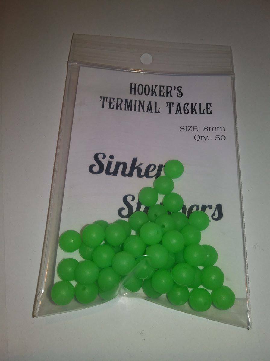 Luminous Rubber Fishing Sinker Stopper Beads | Shock Beads 150pc
