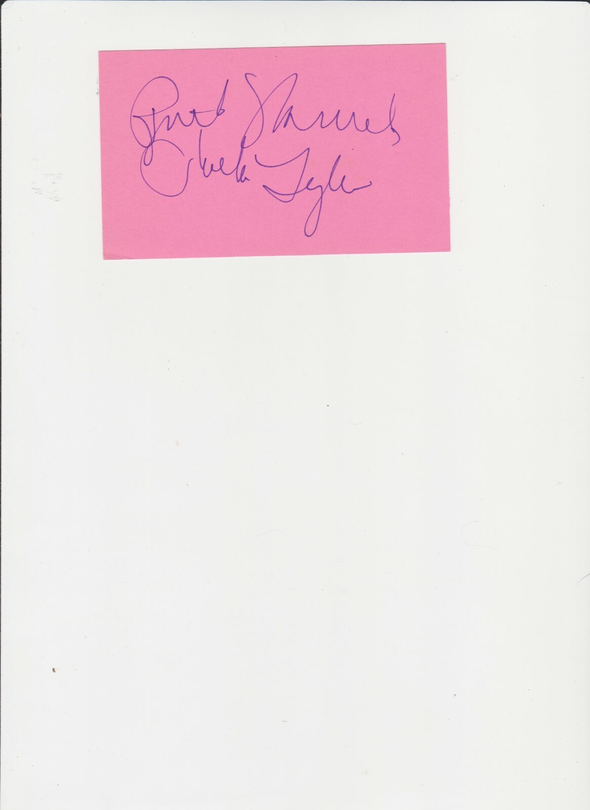 RUTH WARWICK ACTRESS AUTOGRAPH ON INDEX CARD