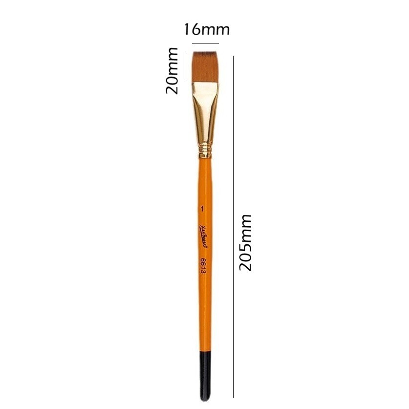 Artist Paint Brushes Art Acrylic Oil Watercolour Painting Craft Model 16mm Brush