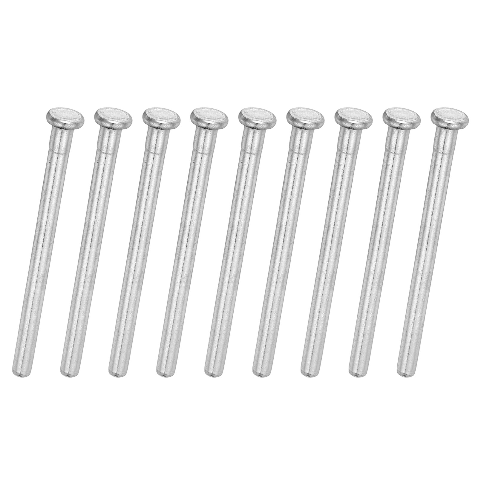 9Pcs Door Hinge Pins, 3.07 Inch Removable Hinge Pins, Silver