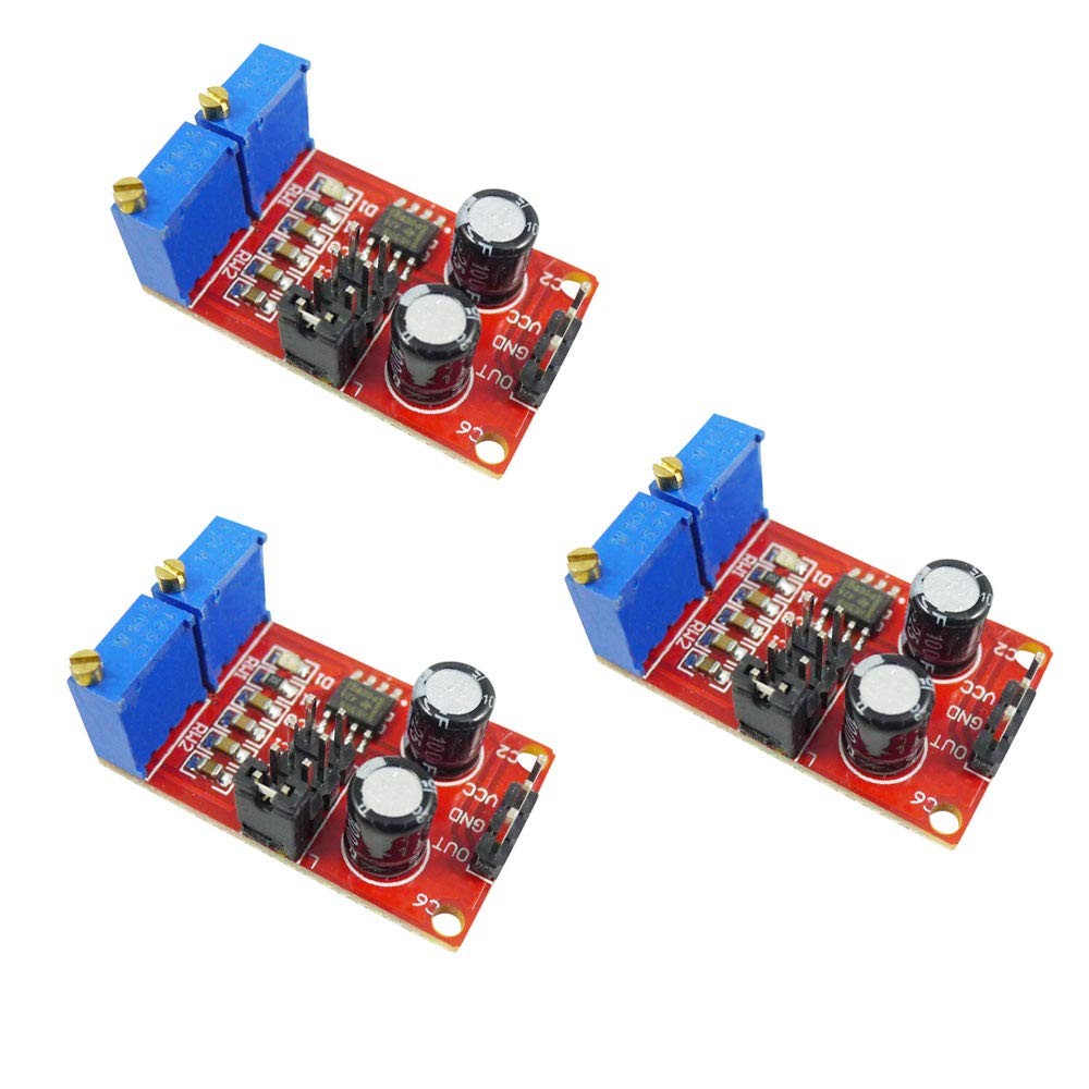 3PCS NE555 Duty Cycle Frequency Adjustable Square Wave Signal Generator Stepp...