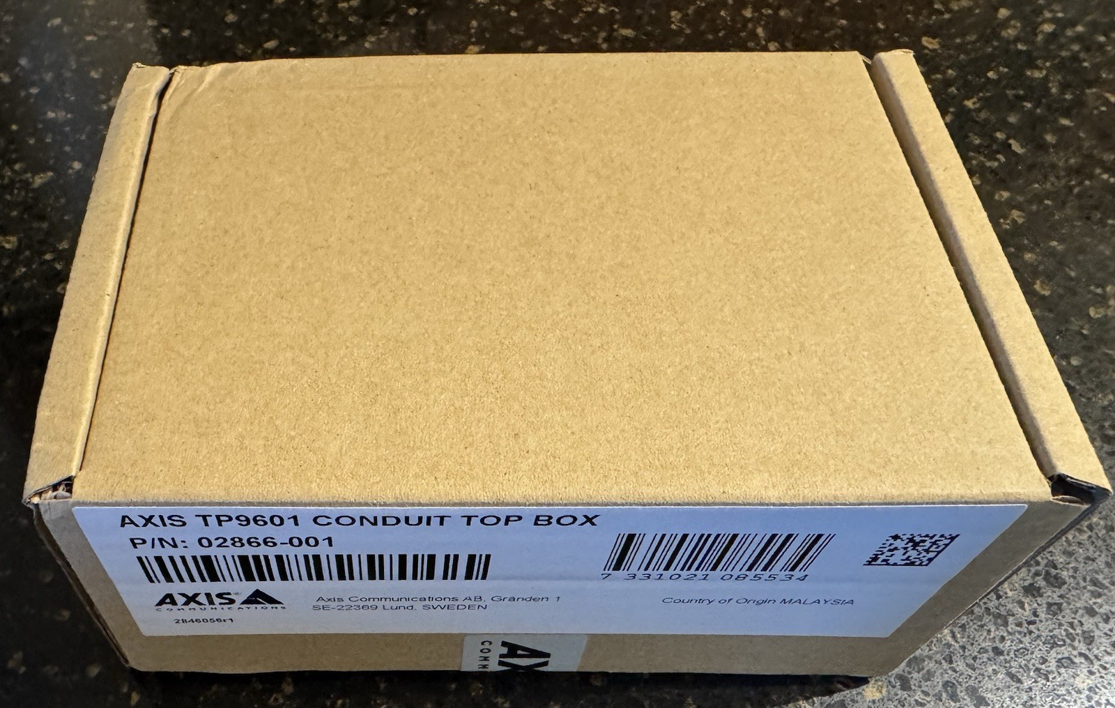 Axis TP9601 Top Conduit Back Box White Factory Sealed