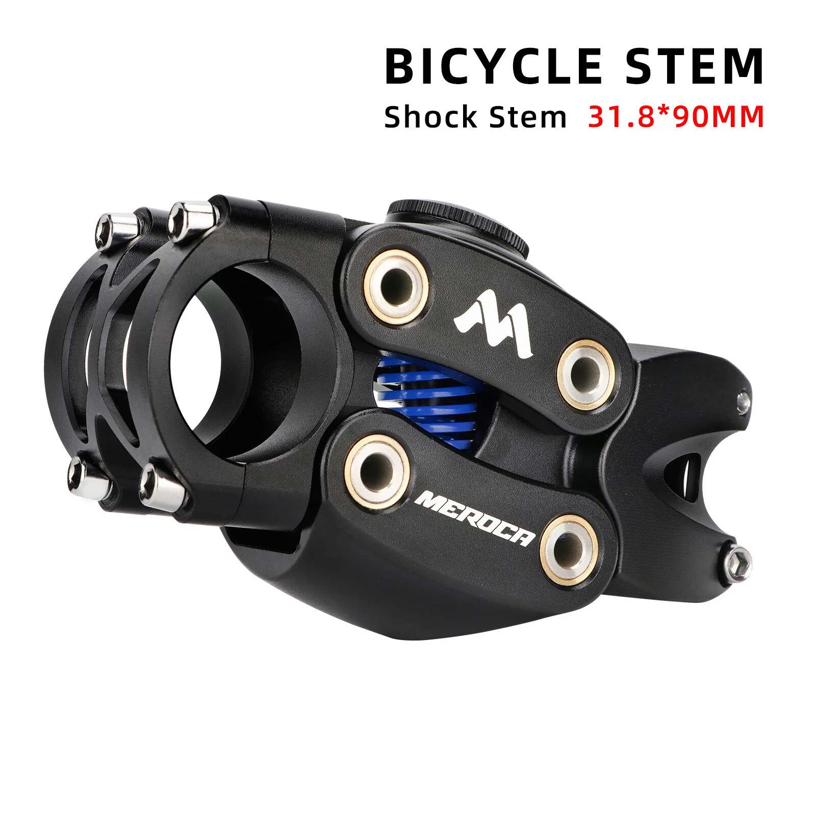 Bicycle Four Link Shock Stem 31.8*90MM XC Grave Road Mountain Bike Risers Stems