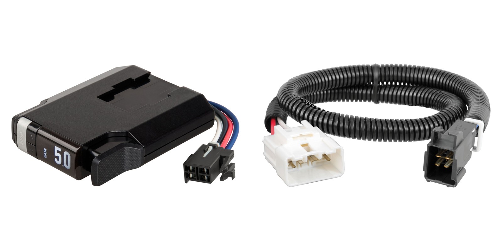 CURT Triflex Next Trailer Brake Controller w/ Custom Wiring Harness 51146 51455