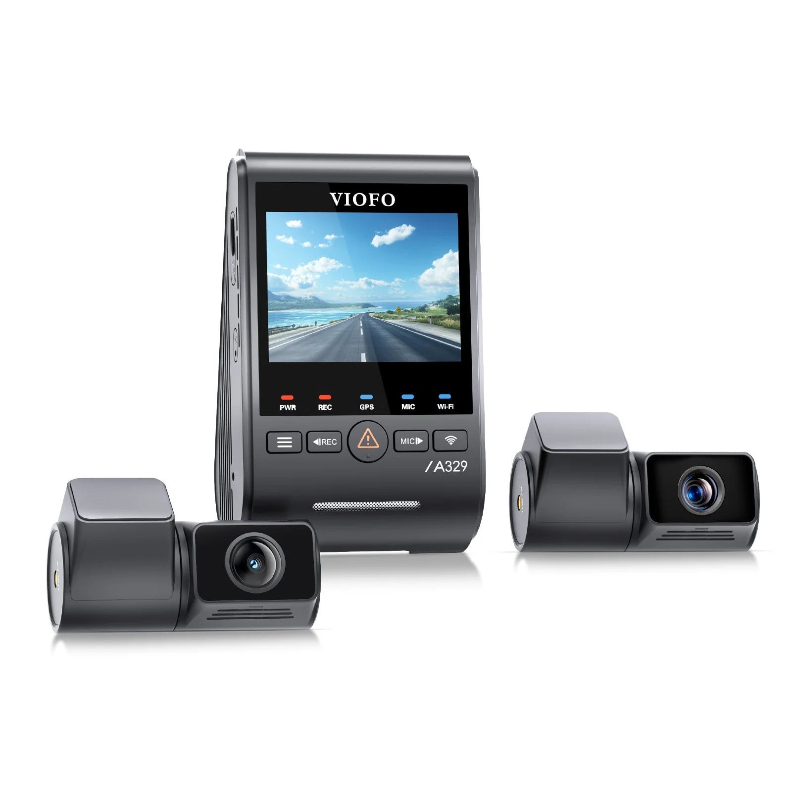 VIOFO A329T 3CH 4K 30FPS Front+2K Telephoto Camera+2K Rear Camera, Starvis 2