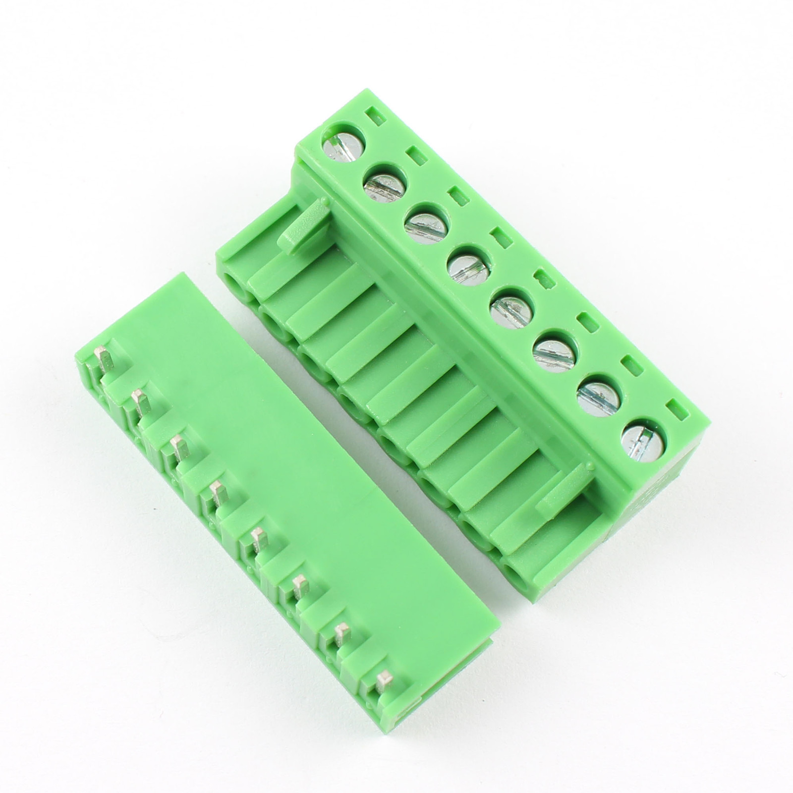 5Pcs 5.08mm Pitch Right Angle 8 pin 8 way Screw Terminal Block Plug Connector