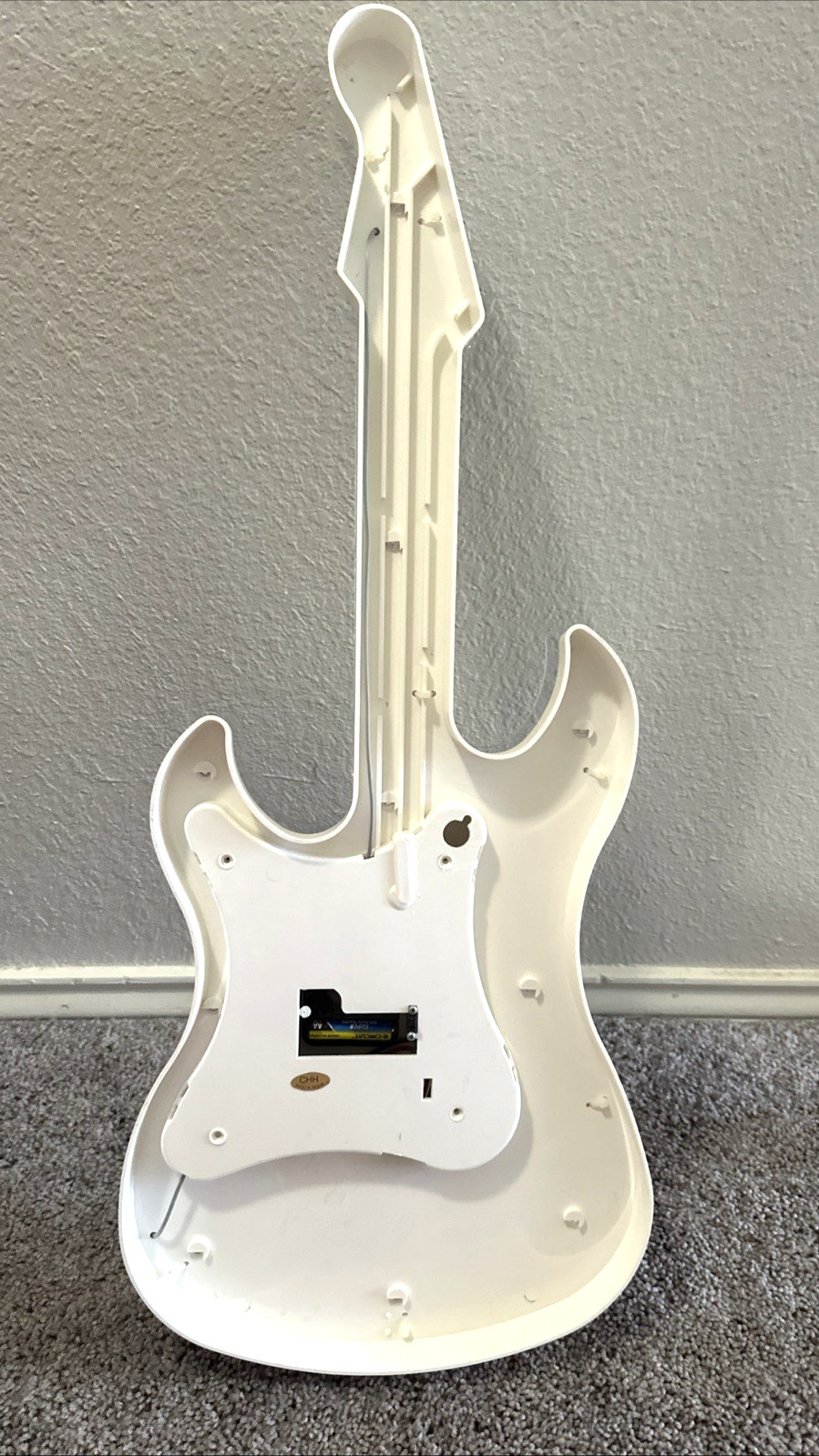 Union Jack Guitar Clock Wall Decor