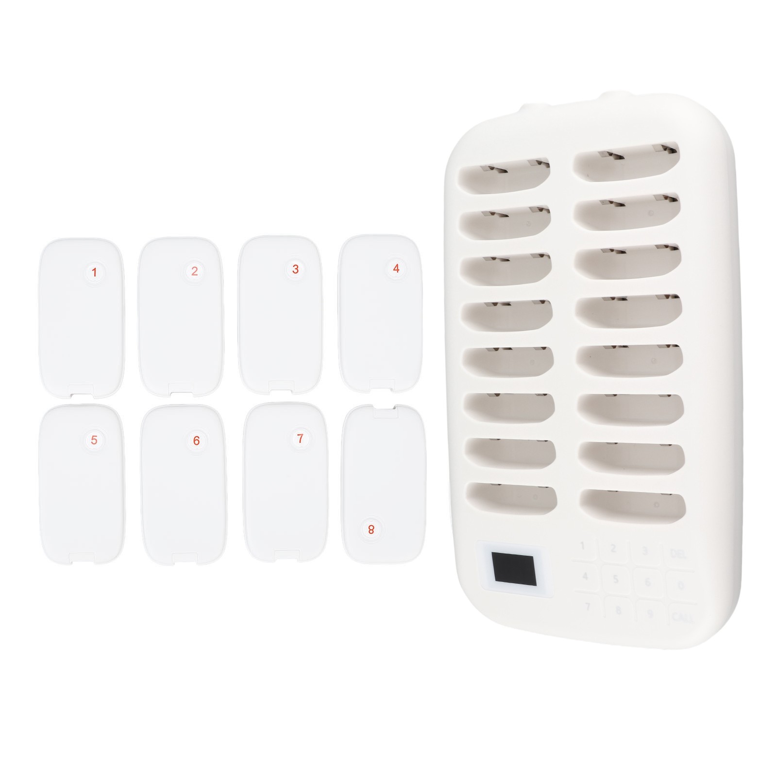 Wireless Calling System 16 Pagers 546yd Transmission 2 Working Modes Touch MIDX