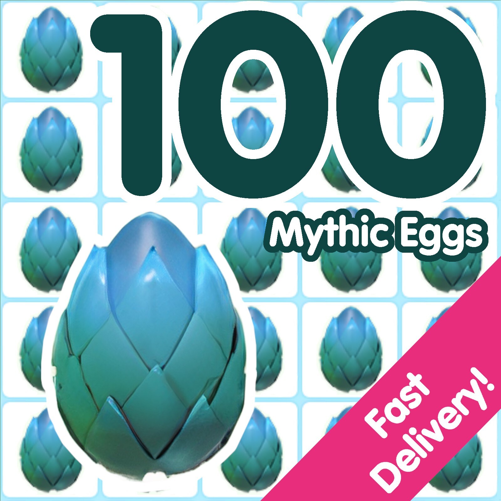 100 Mythic Eggs ✨ US Seller ✨ Adopt From Me Today!