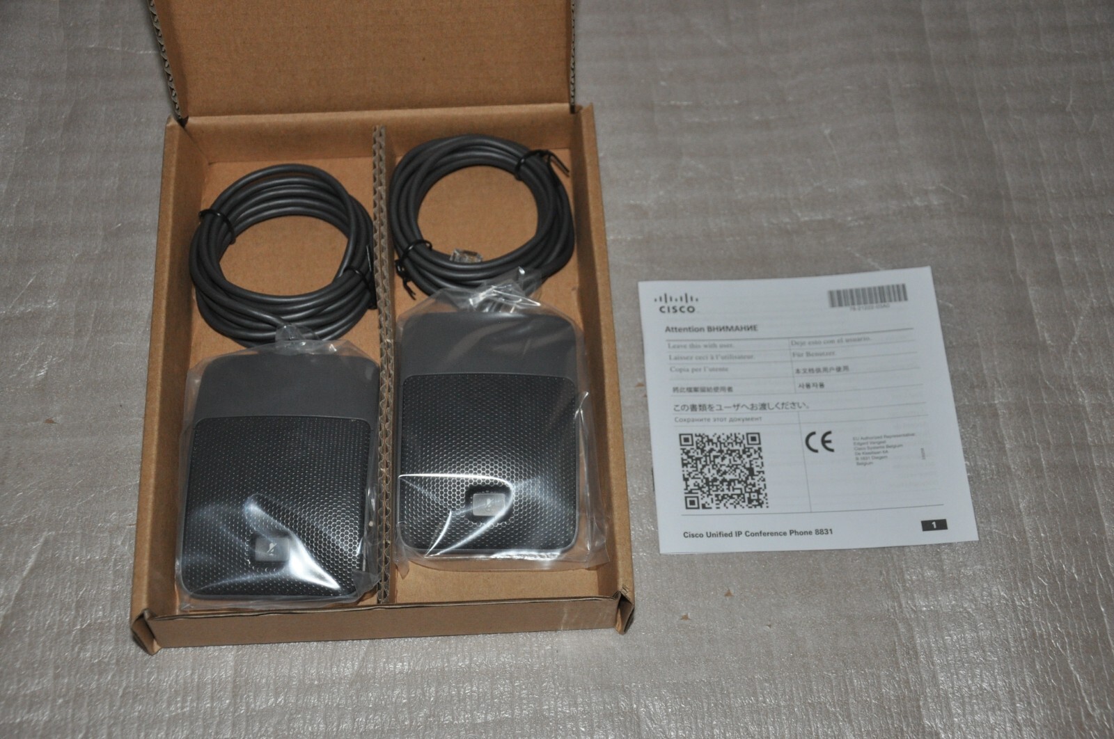 Cisco CP-8831 Wired Microphone Kit CP-MIC-WIRED-S   74-11134-01        ***NEW***