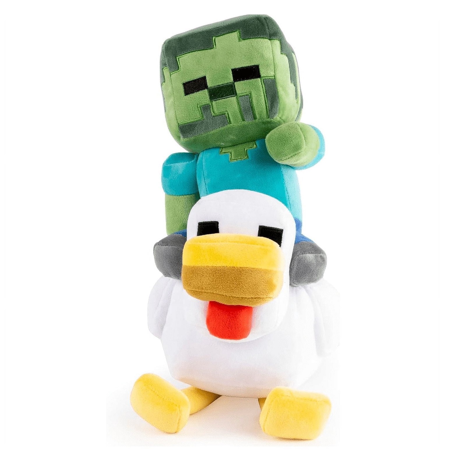 Mattel Minecraft Plush Zombie Chicken Jockey Toy Collectible 14-inch Soft Play