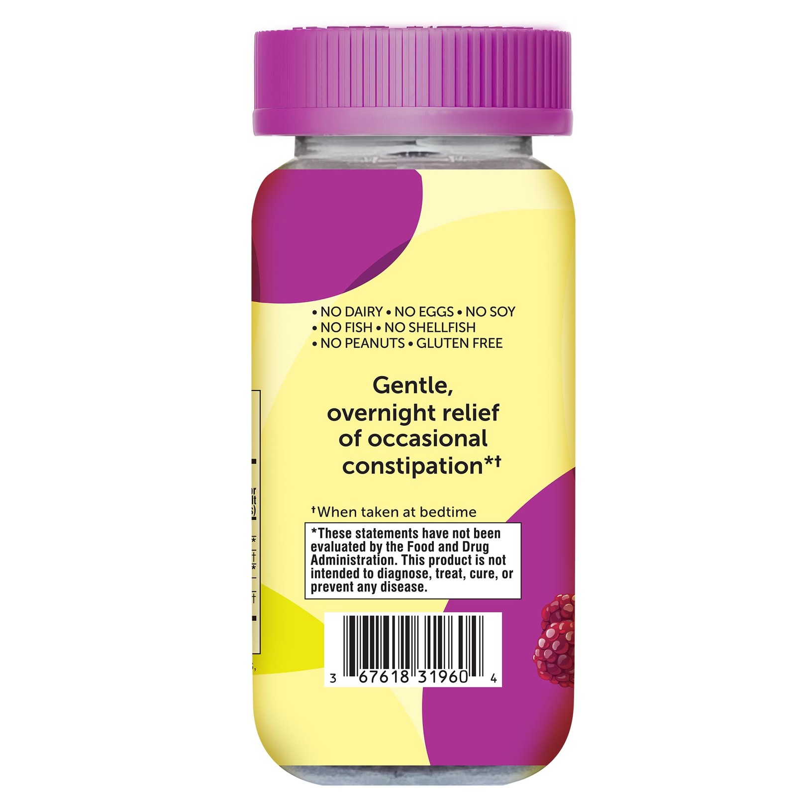 Dietary Supplement Laxative Gummies for Occasional Constipation Relief, Mixed...