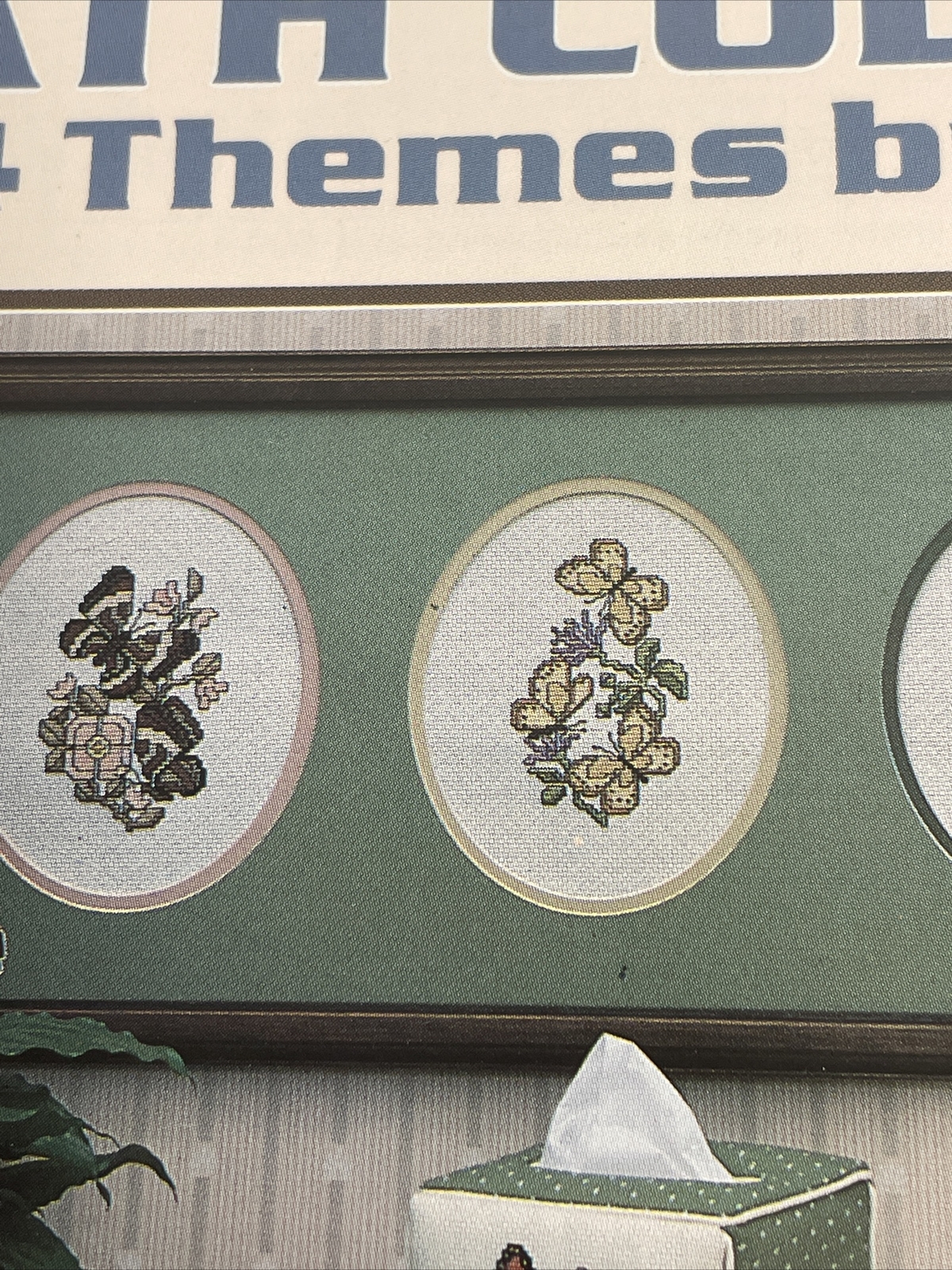 Leisure Arts Bath Collections 4 Themes Butterfly Seashells Cross Stitch Pattern