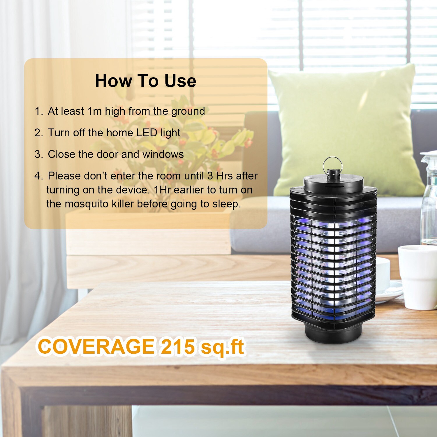 Electric Mosquito Fly Bug Insect Killer Zapper Light UV LED Trap Pest Control