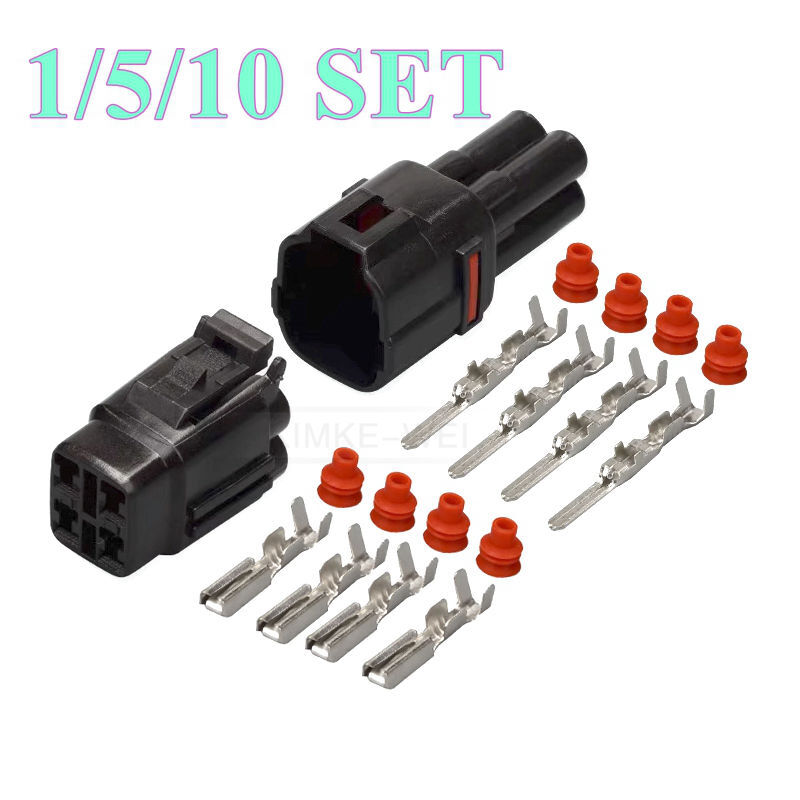 4 Pin/Way Sumitomo MT090 Automotive Motorcycle Male Female Connector Plug Kit