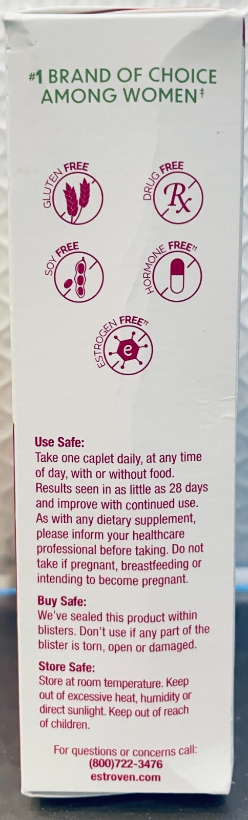 Estroven Complete Multi-Symptom Menopause Relief, 84 Caplets EXP 07/27
