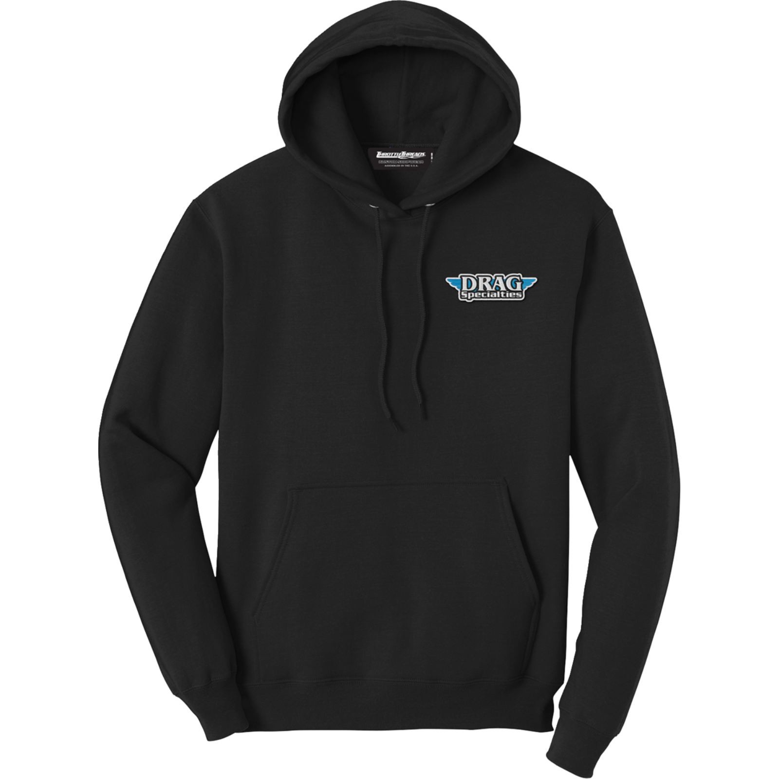 Throttle Threads Drag Specialties Hoodie - Black - Large DRG29PC78HBKLR