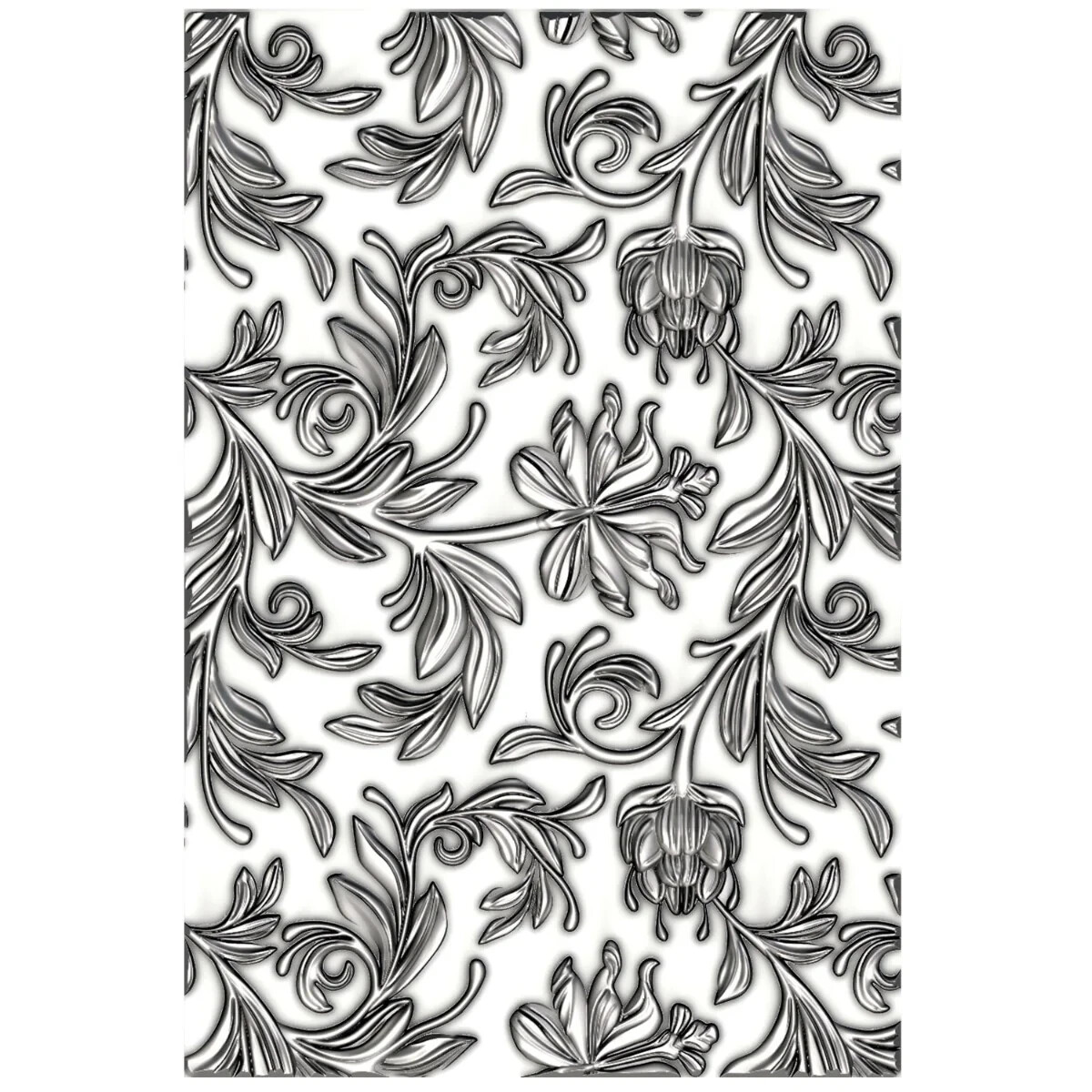 NEW Sizzix Tim Holtz MINI BOTANICAL Texture Fades 665631 Mini Embossing Folder