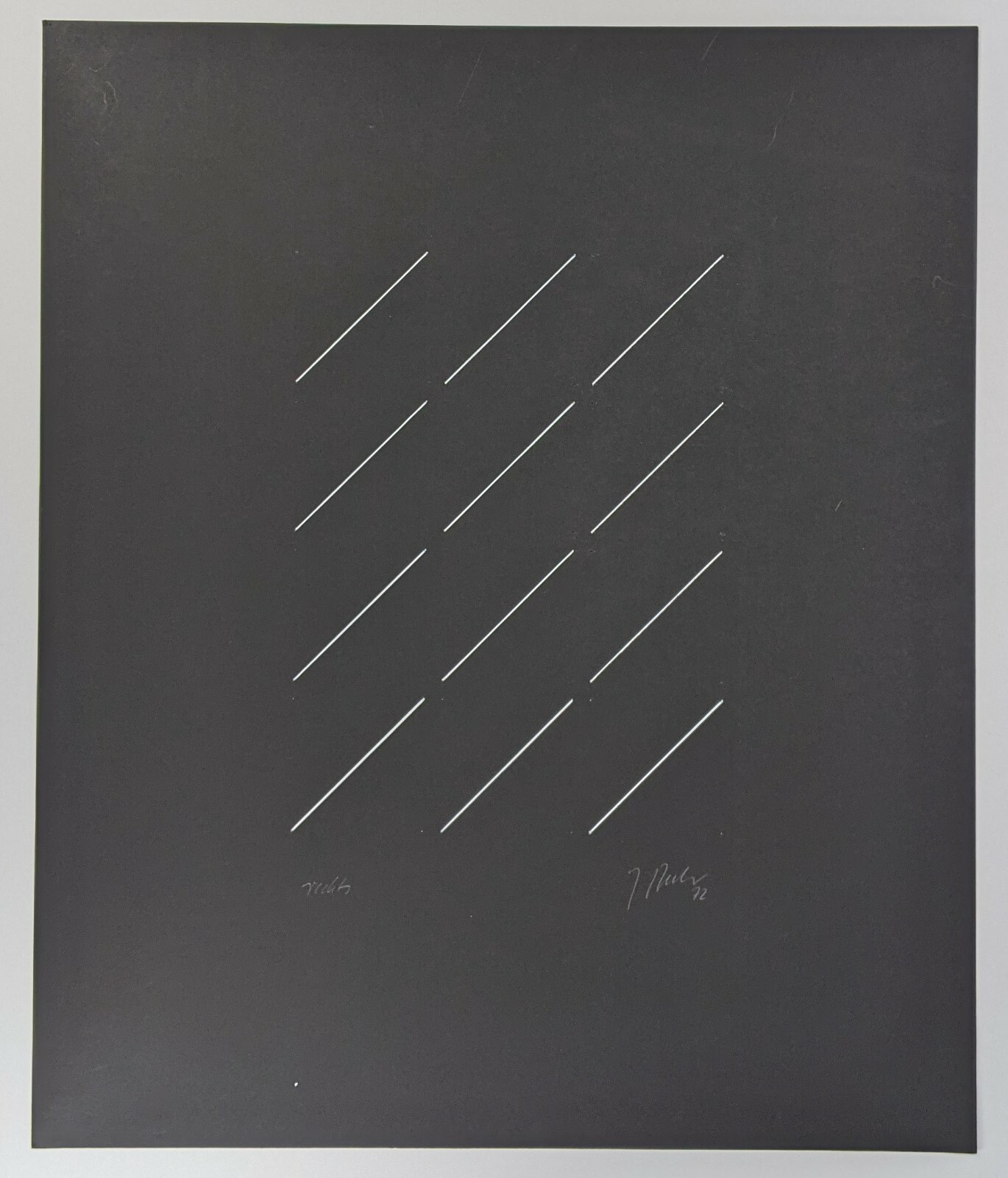 Joachim Becker, Constructivist compositions, collage, unique. 1972