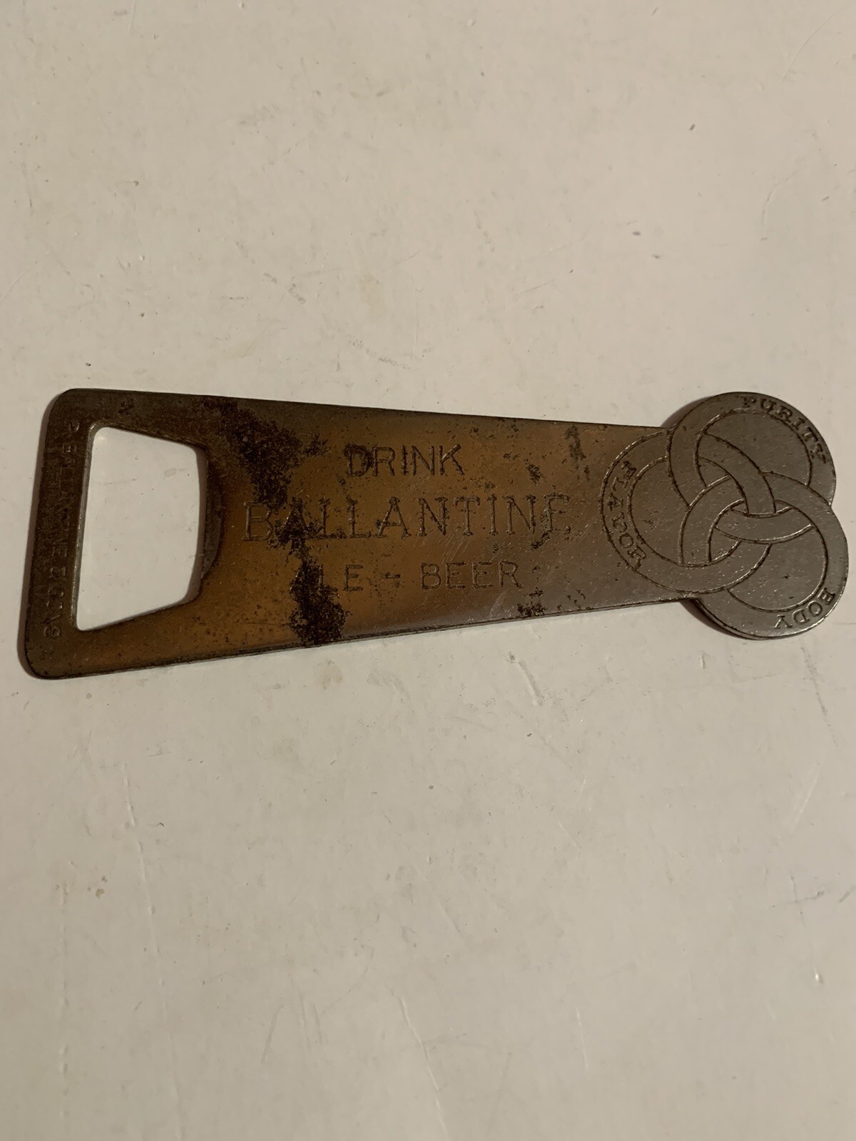 Vintage BALLANTINE ALE & BEER BOTTLE OPENER Nice Opener
