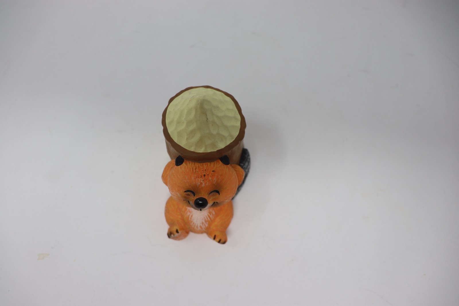 1982 Enesco Critter Sitters Orange Beaver Pencil Sharpener
