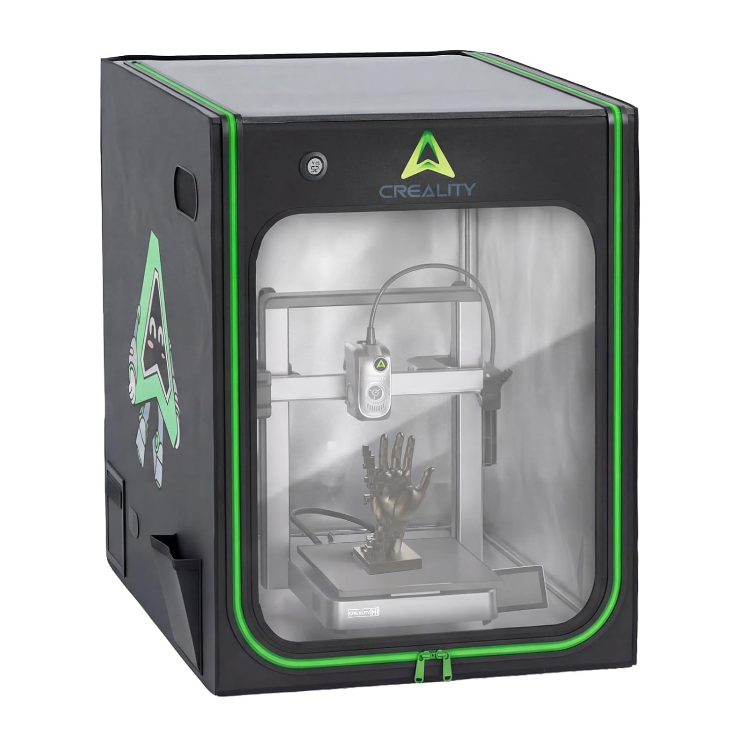 3D Printer Enclosure with Ventilation & LED Light 27.56"×29.53"×35.43" 3D Printe