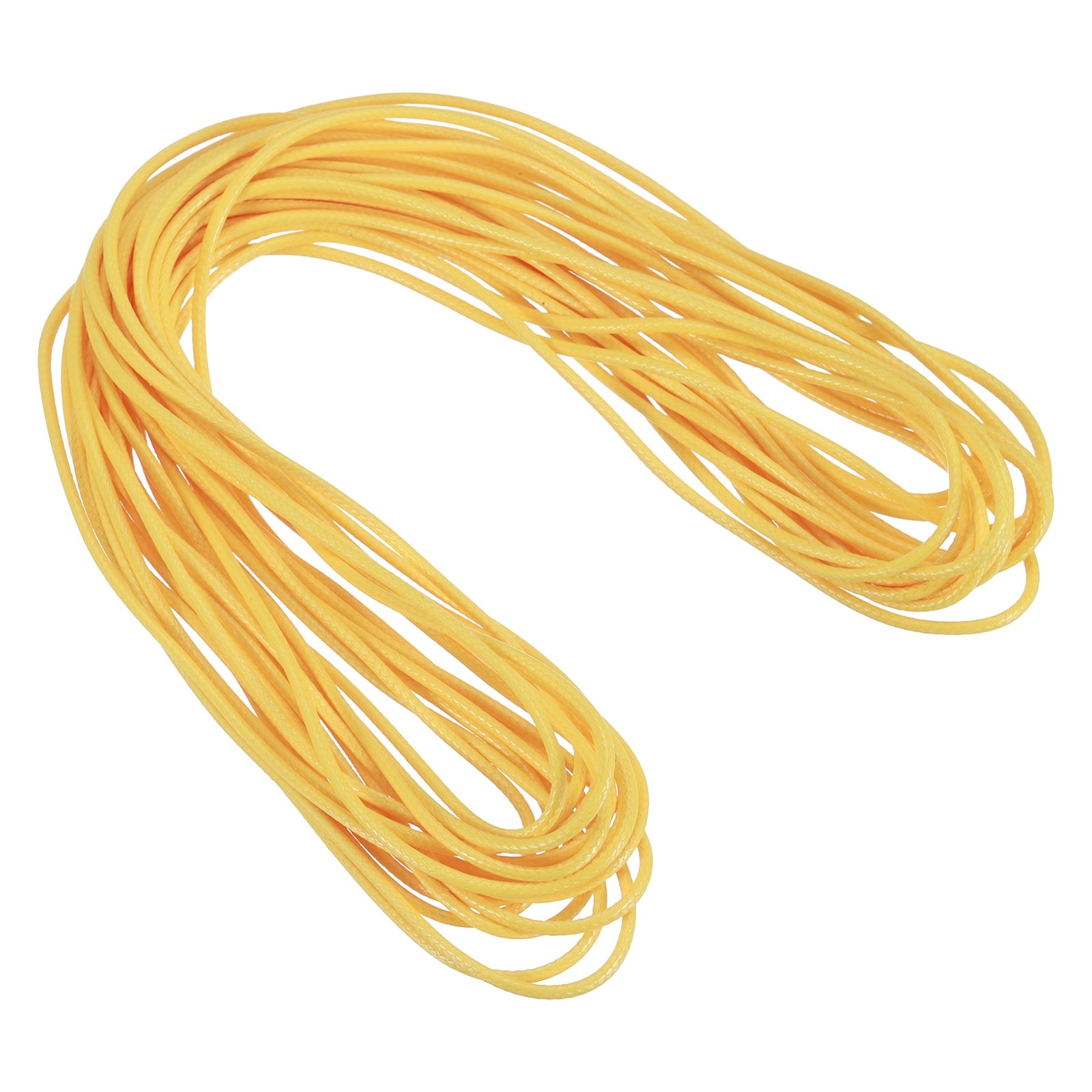 2mm Waxed Cord 11 Yard Wax Bead Thread String for Jewelry Make, Yellow