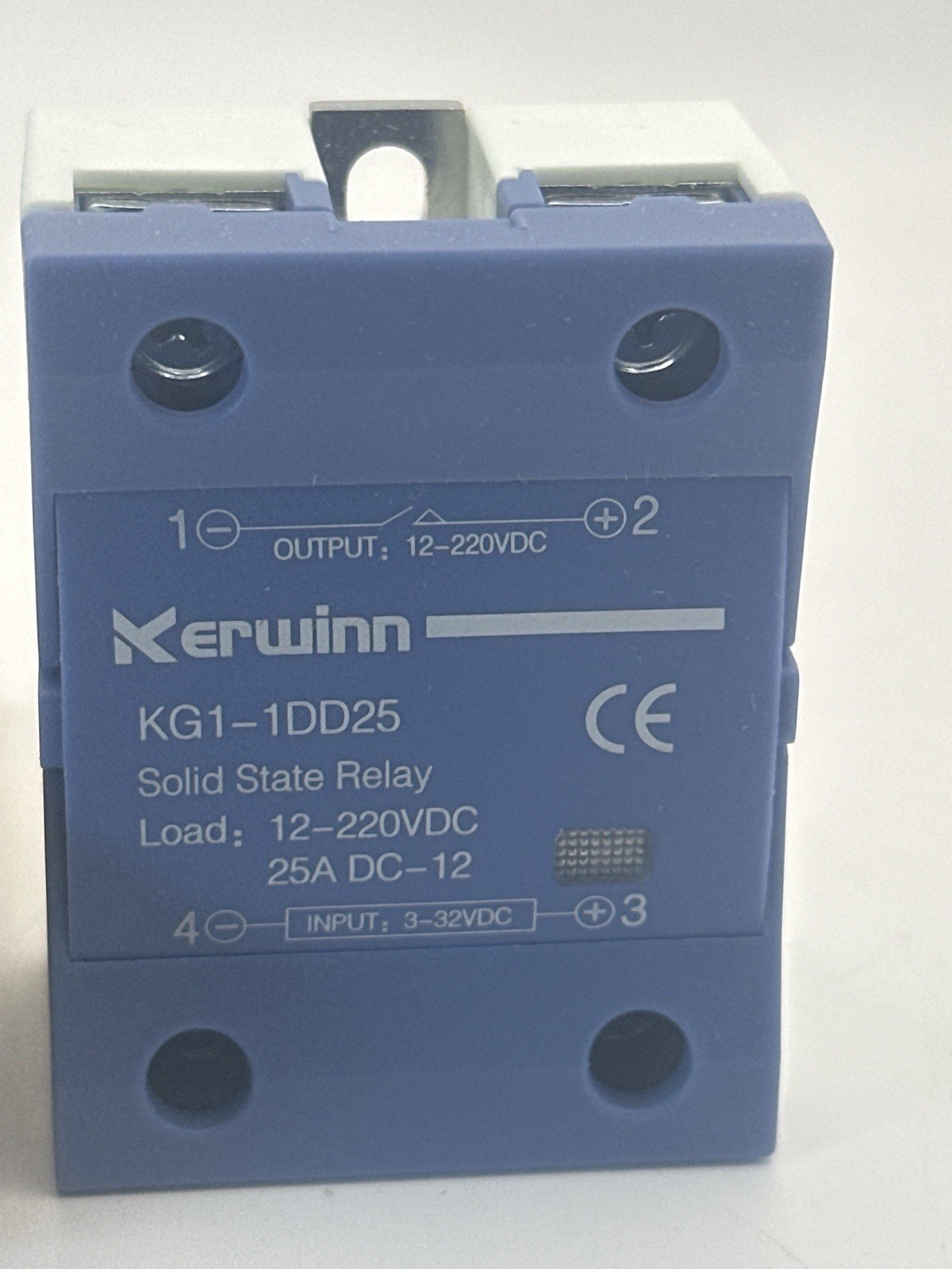 Kerwinn KG1-1DD25 Solid State Relay 25A 12–220VDC Input 3–32VDC New