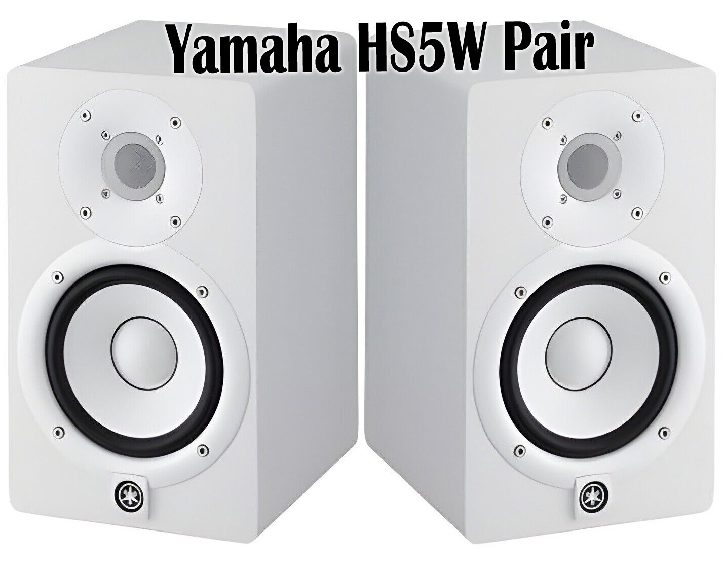 Yamaha HS5 Powered Studio Monitor (White) HS-5W Pair of Powered Monitors