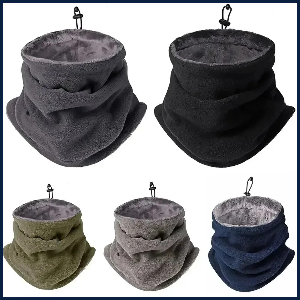 Winter MotorcycleWarm Mask Men Women Fleece Neck Outdoor Warmer Windproof Scarf