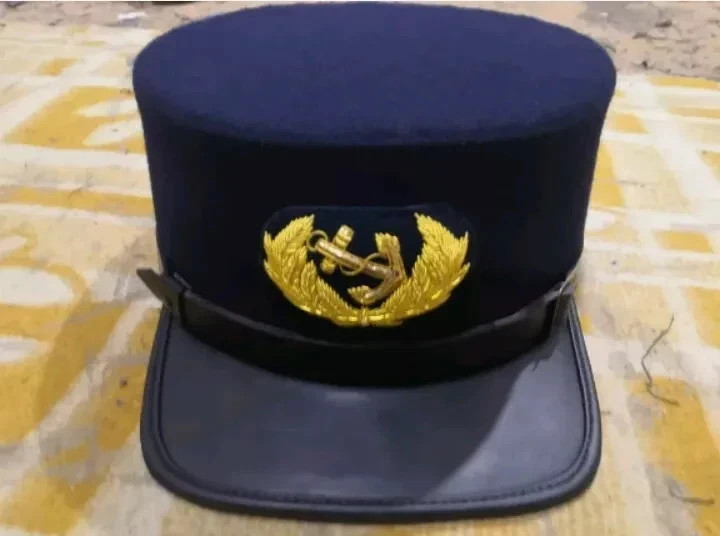 US Civil War Navy Officer Visor Cap Authentic Repro Blue Peaked Hat