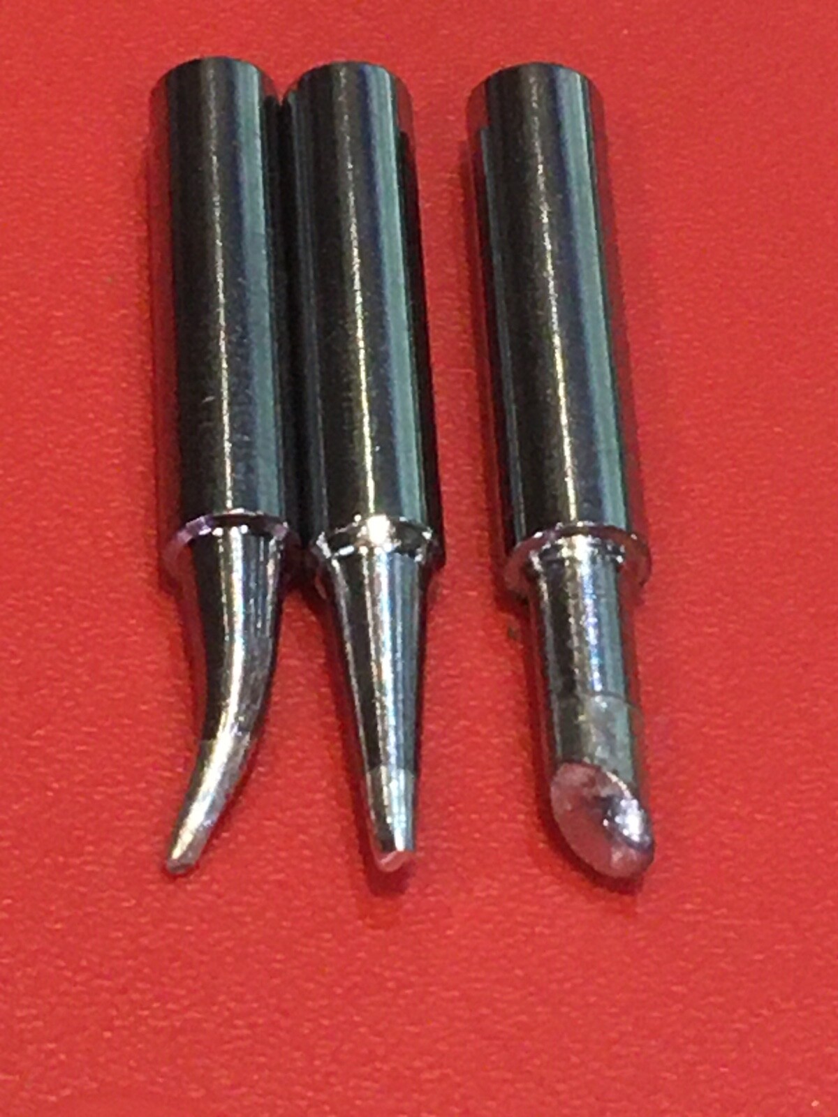 Milwaukee M12 3-PC Soldering Iron Tips For 2488-20 1 Straight, Angled & Chisel