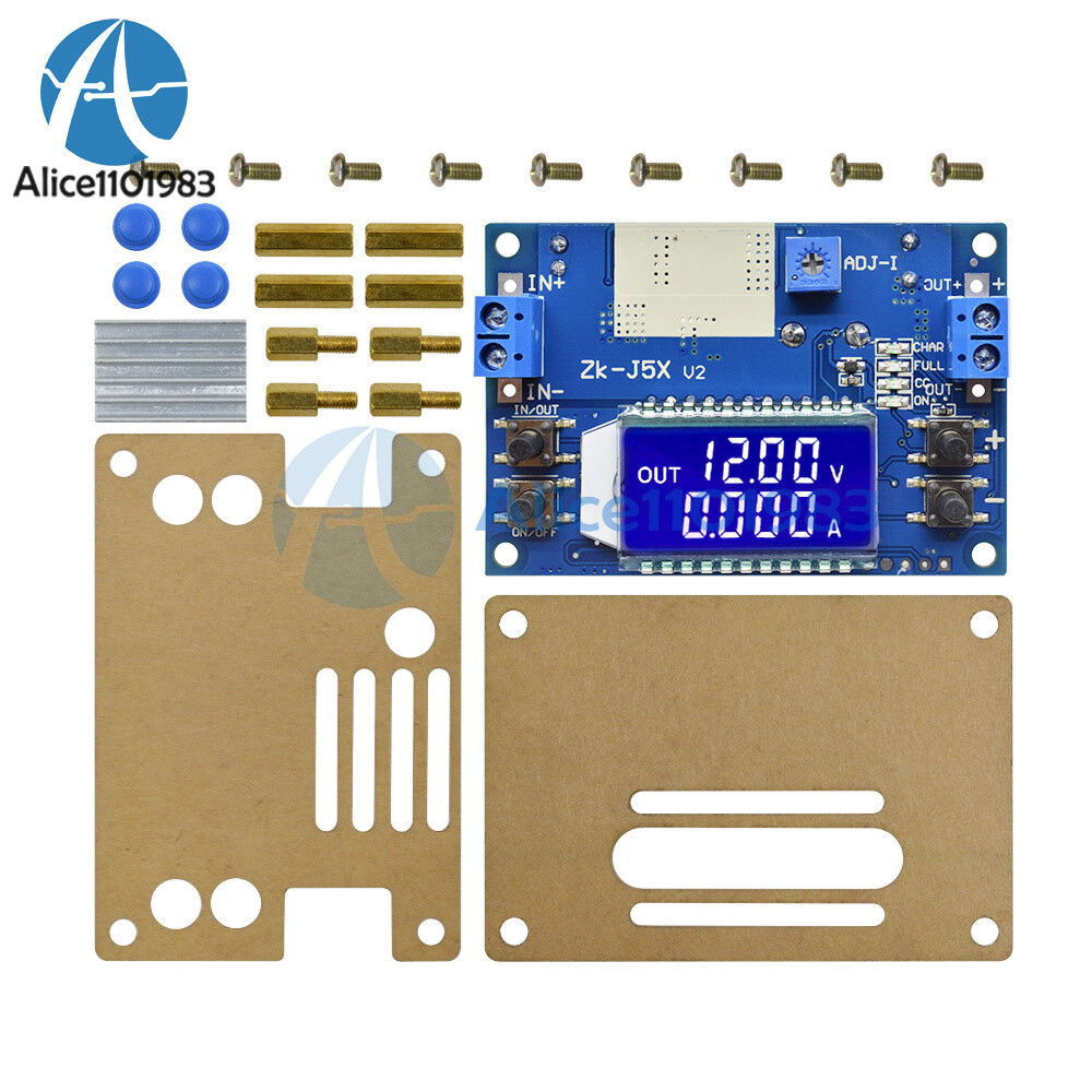 DC-DC 5A Constant Voltage Current LCD Adjustable Buck Step Down Module with Case