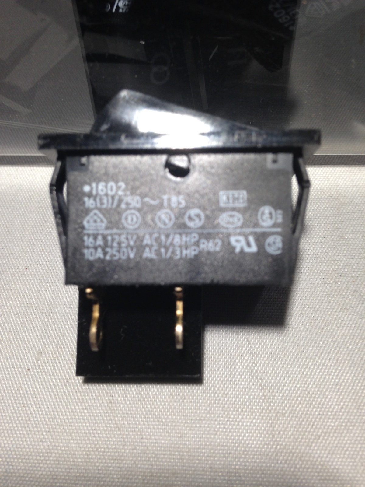 MARQUARDT 1602 ON/OFF ROCKER SWITCH "FREE SHIPPING"