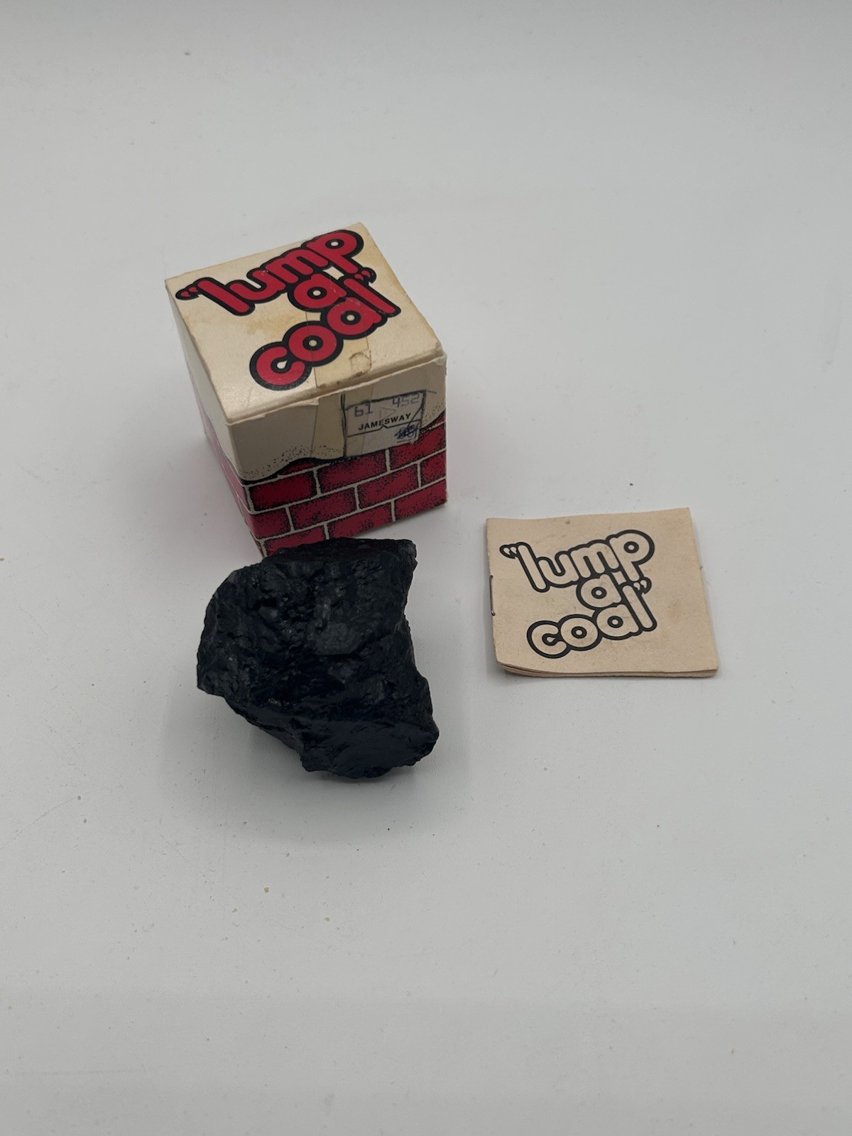 Vintage 1978 Lump of Coal in a Box Christmas Holiday Gag Joke Prank Gift Booklet