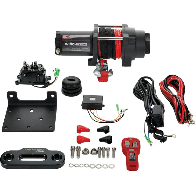 3500 LB All Balls Synthetic Winch/Mount Kit Polaris Sportsman 570 EPS 2014-2020