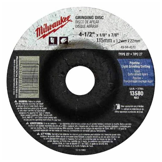 Milwaukee 49-94-5020 5x1/4x7/8 GrindWheel