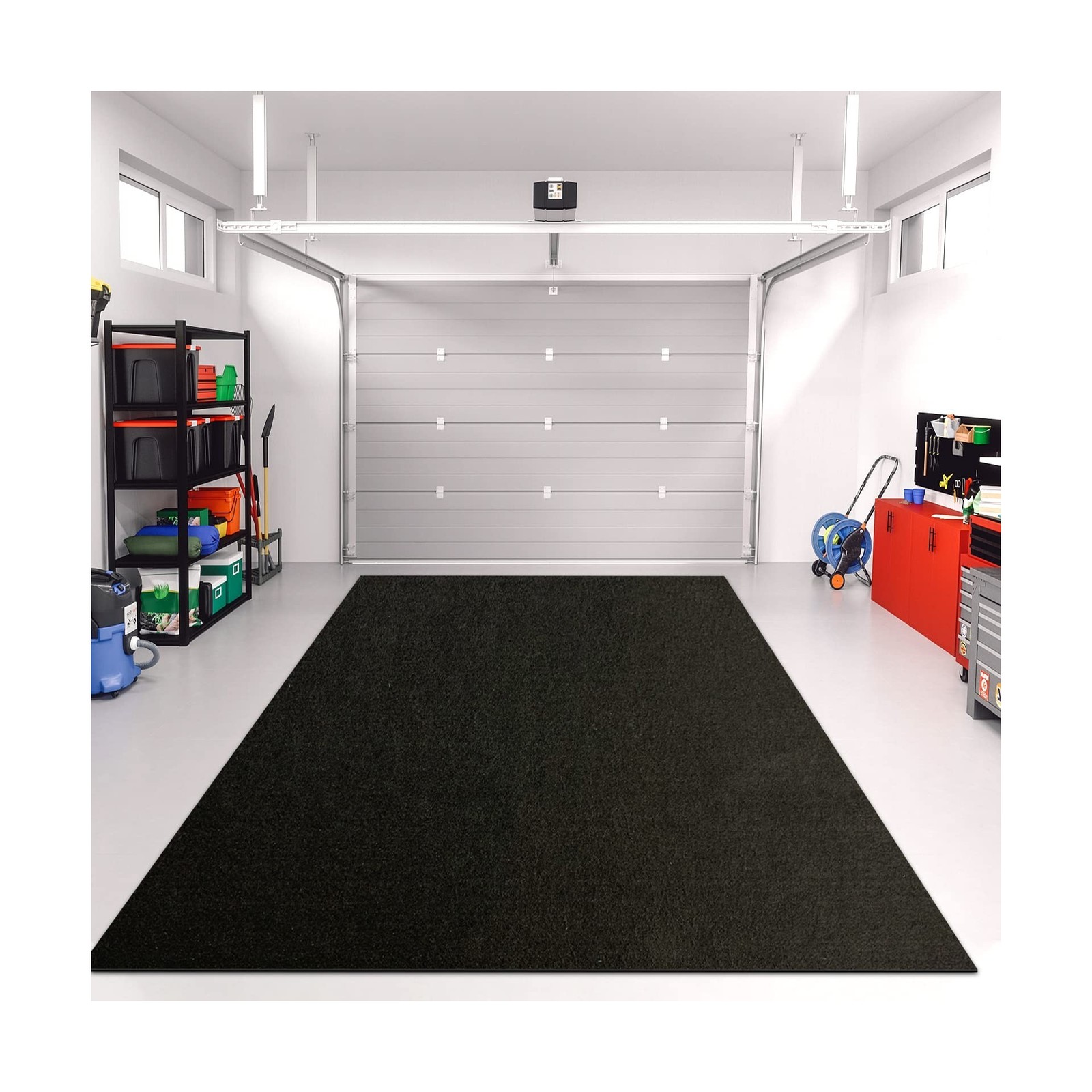 LINLA Premium Absorbent Oil Mat Contains Liquid Garage Floor Mat 8.5'x 6.6', ...
