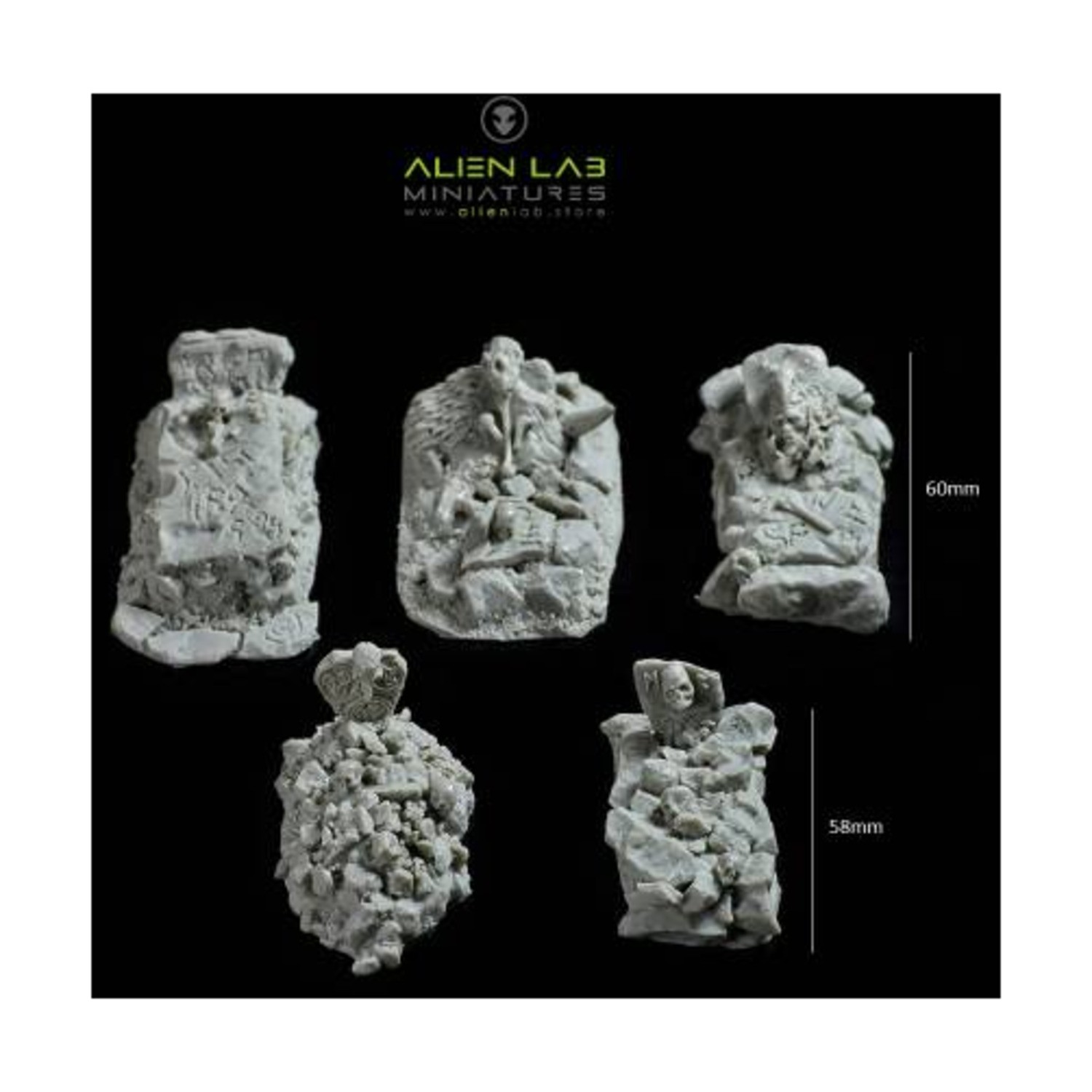Alien Lab Terrain 28mm Ancient Burial Grounds Pack New