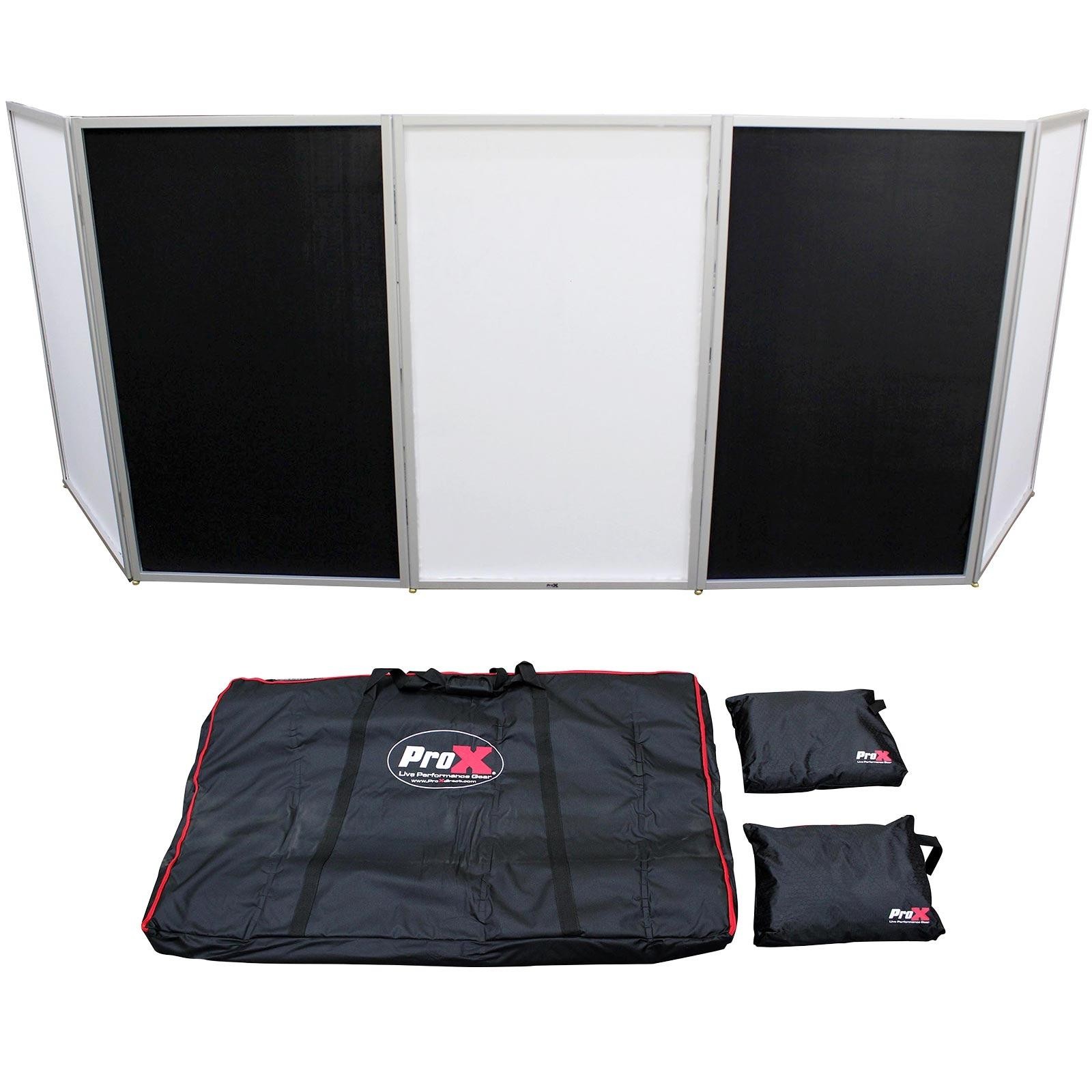 ProX XF-5X3048S Silver Aluminum 5 Panel Scrim Facade Frontboard Package