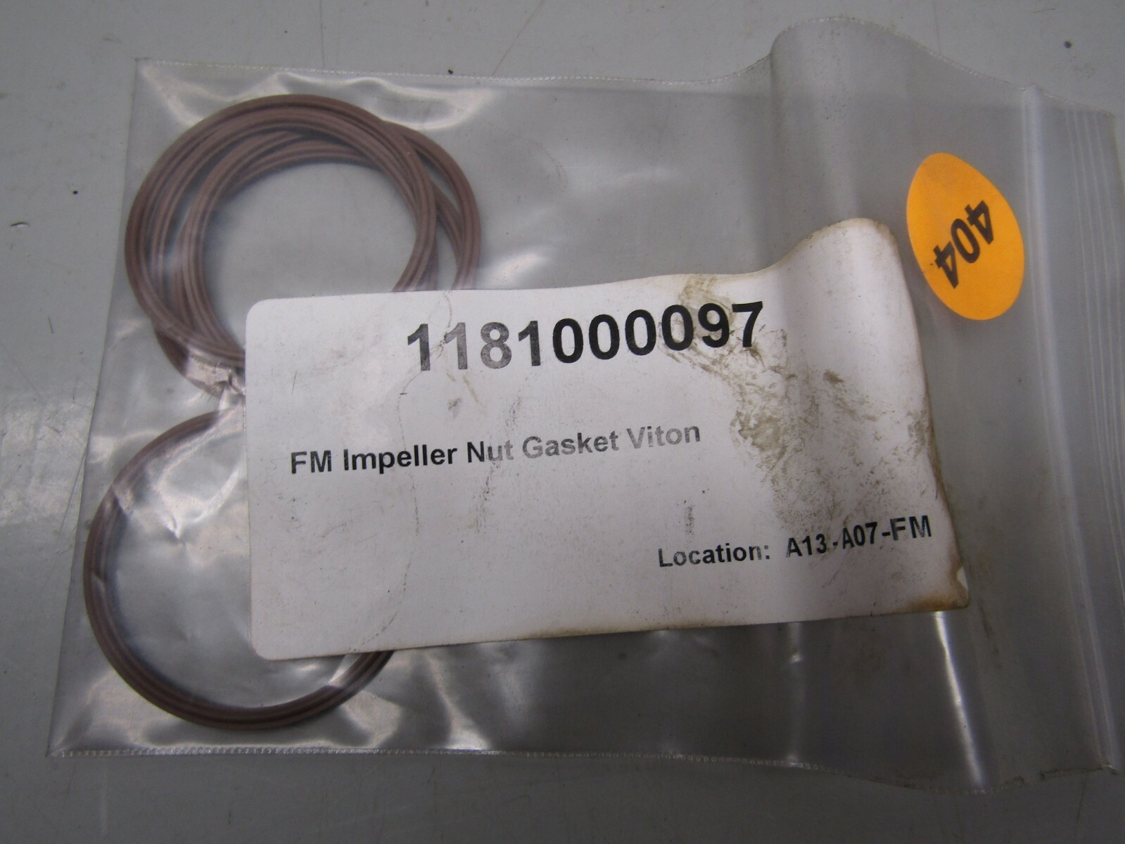 Fristam 1181000097 FM Impeller Nut Gasket Viton Lot of 5!
