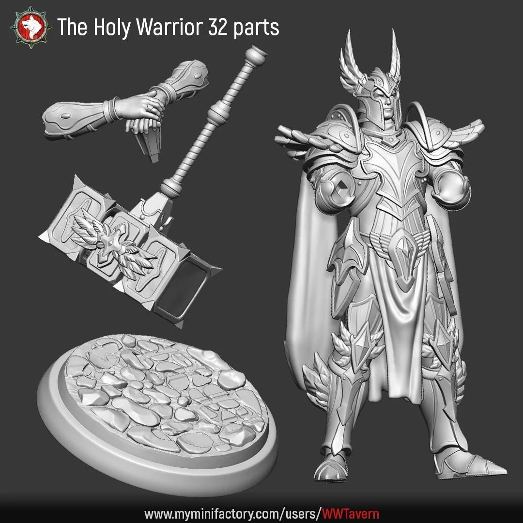 The Holy Warrior - Resin Tabletop Miniature
