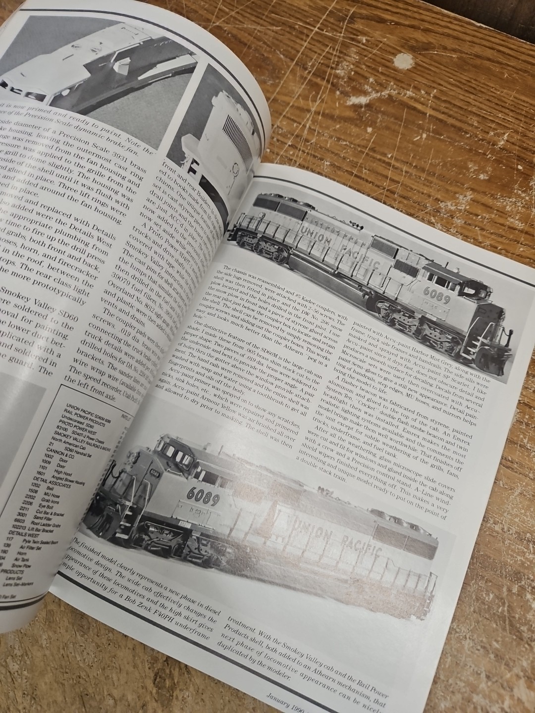 Vintage Mainline Modeler Magazine January 1990