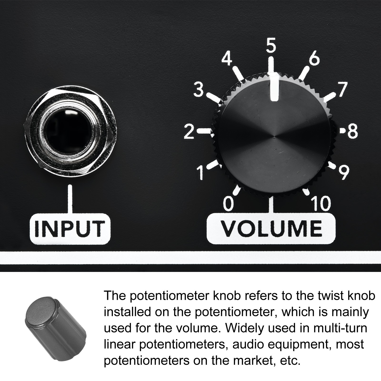Potentiometer Control Knob Insert Shaft Switch Knobs, [for Audio Device]