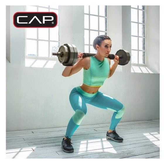CAP 66lb Multi-Use Weight Set - Adjustable Dumbbell, Barbell & Kettlebell
