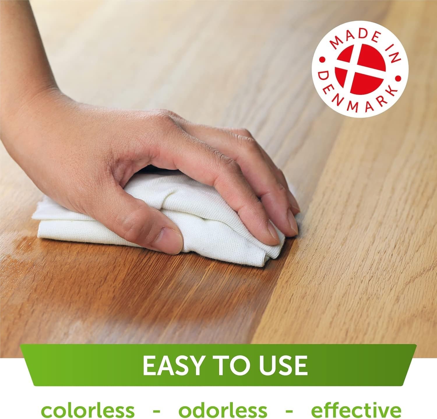 Colorless Wood Oil - Eco-Friendly Care for Oak, Pine & Larch - Made in Denmark