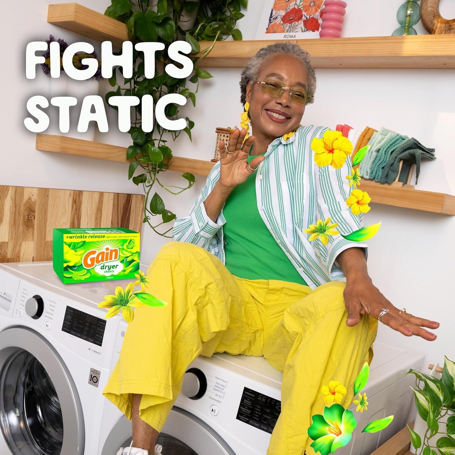 Gain Original Dryer Sheets, 120 Count