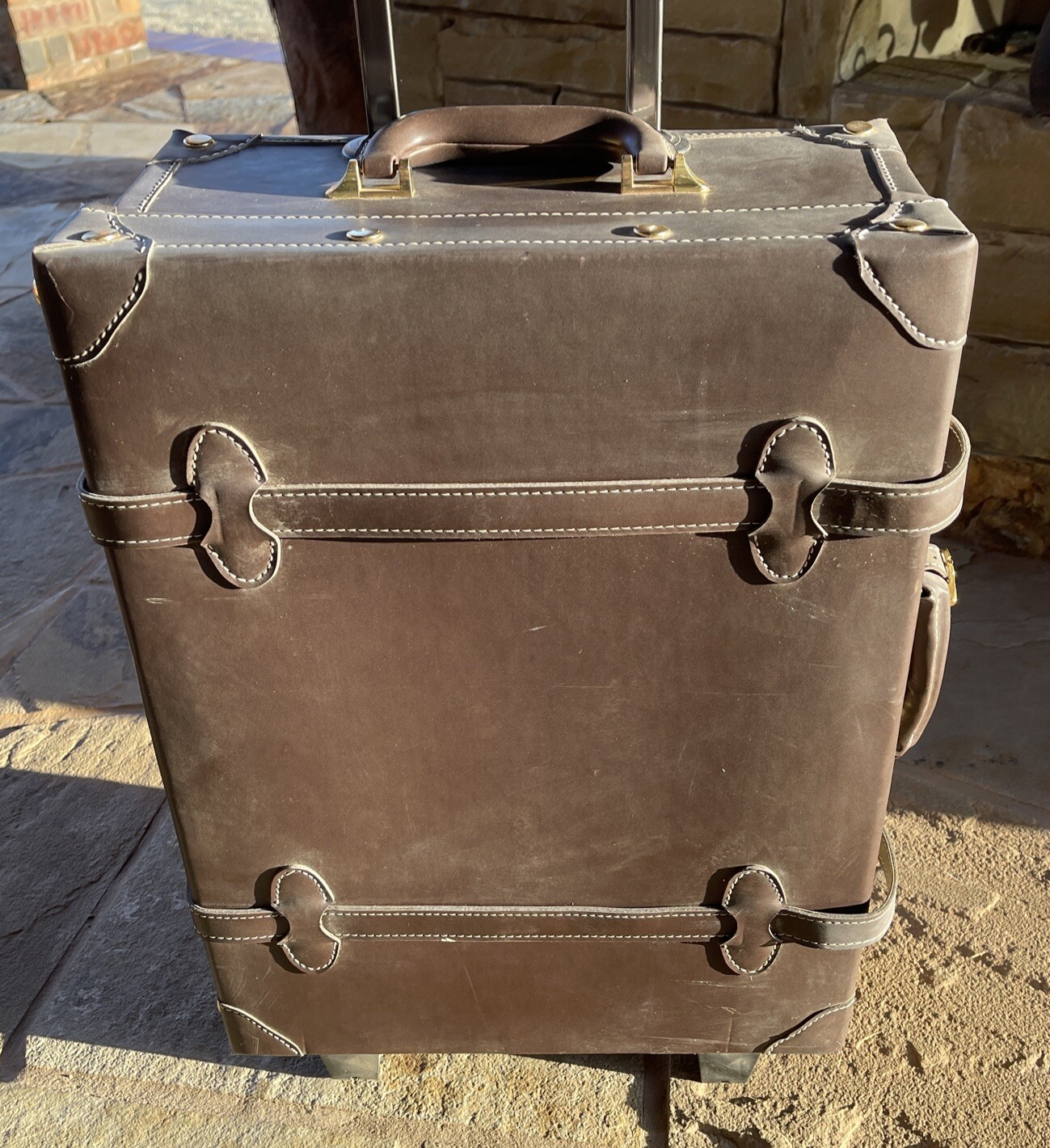 Chatterbox Trunk Set for Scrapbooking Scrapbook Brown Luggage Leather